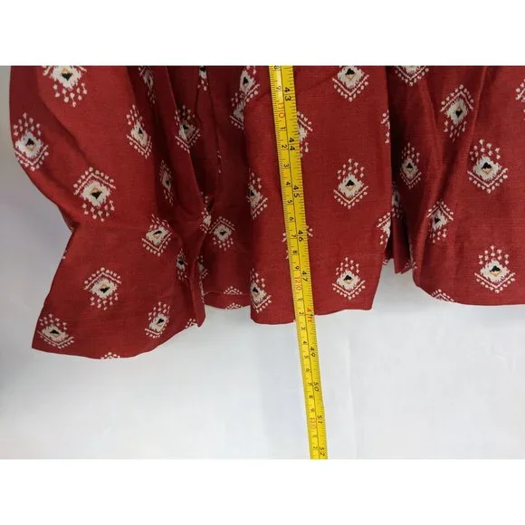 NWT Anthropologie Felipa Maxi Dress M Smocked Red - Picture 10 of 12